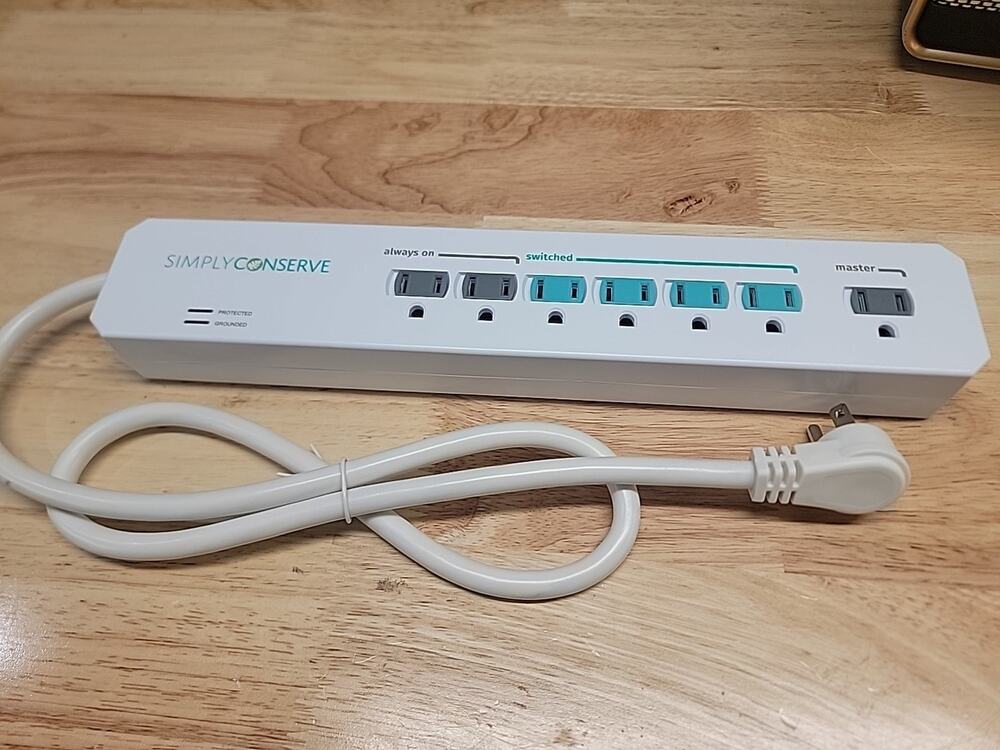 Simply Conserve SC73T1 3 ft. 7-Outlet Energy-Saving Advanced Surge Protector
